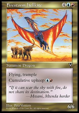 Firestorm Hellkite (Visions) Trading Card