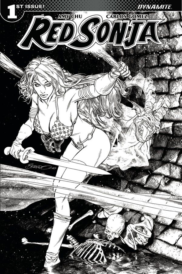 Red Sonja #1 (Cover J 40 Copy Peterson B&w I)