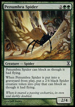 Penumbra Spider (Time Spiral) Trading Card