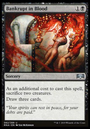 Bankrupt in Blood (Ravnica Allegiance) Trading Card