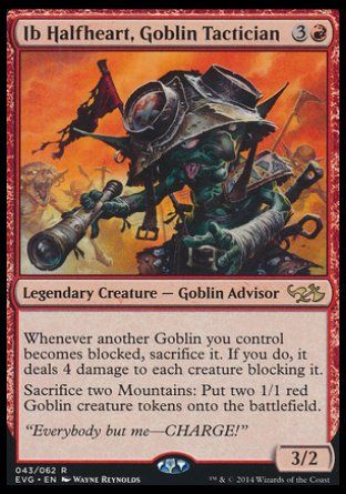 Ib Halfheart, Goblin Tactician (Duel Decks : Anthology) Trading Card