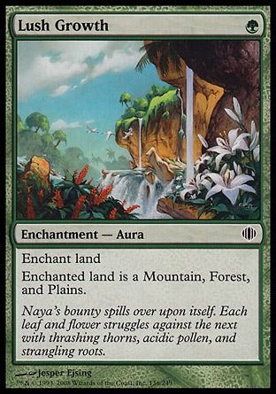 Lush Growth (Shards of Alara) Trading Card