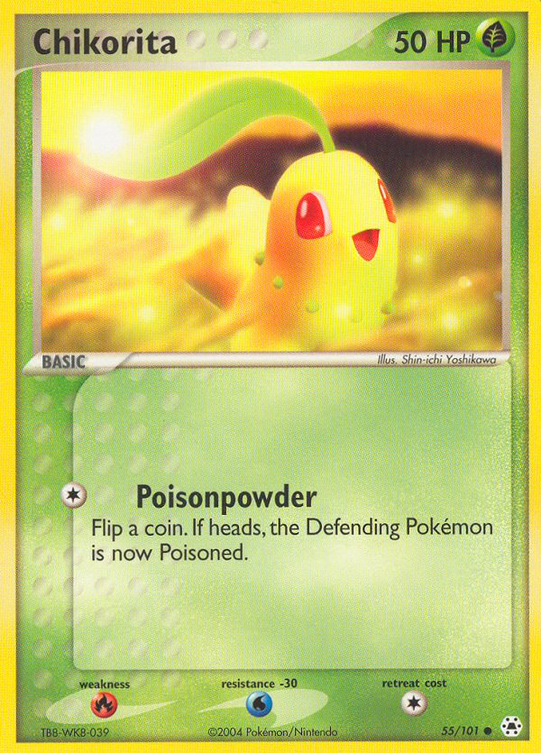 Chikorita (55/101) - Hidden Legends Pokémon Card