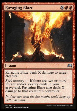 Ravaging Blaze (Magic Origins) Trading Card