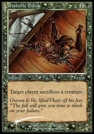 Diabolic Edict (Arena Promos) Trading Card