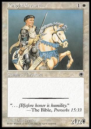 Knight Errant (Portal) Trading Card