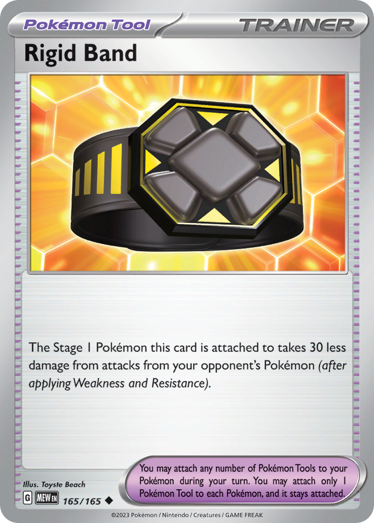 Rigid Band (Trainer: Pokémon Tool) (165/165) - 151 Pokémon Card