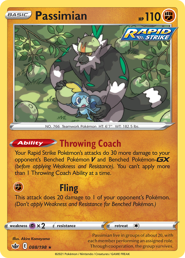 Passimian (88/198) - Chilling Reign Pokémon Card