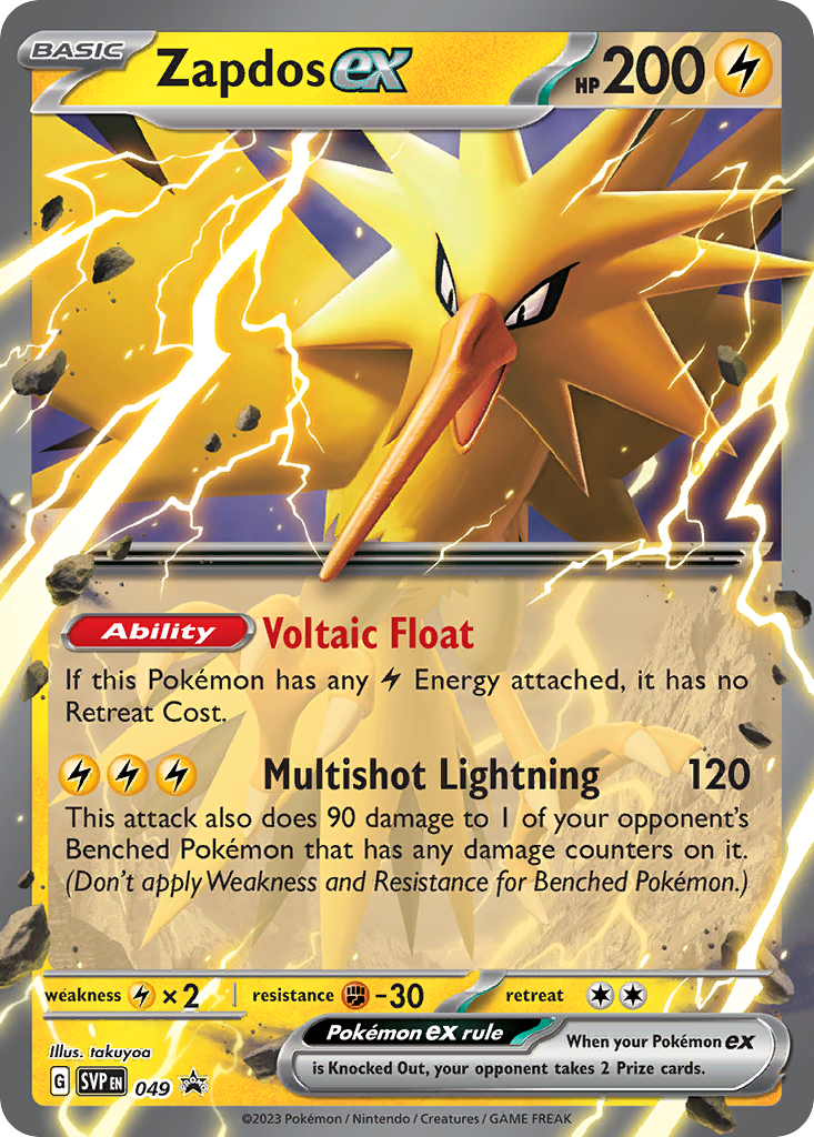 Zapdos ex (49/148) - Scarlet & Violet Black Star Promos Pokémon Card