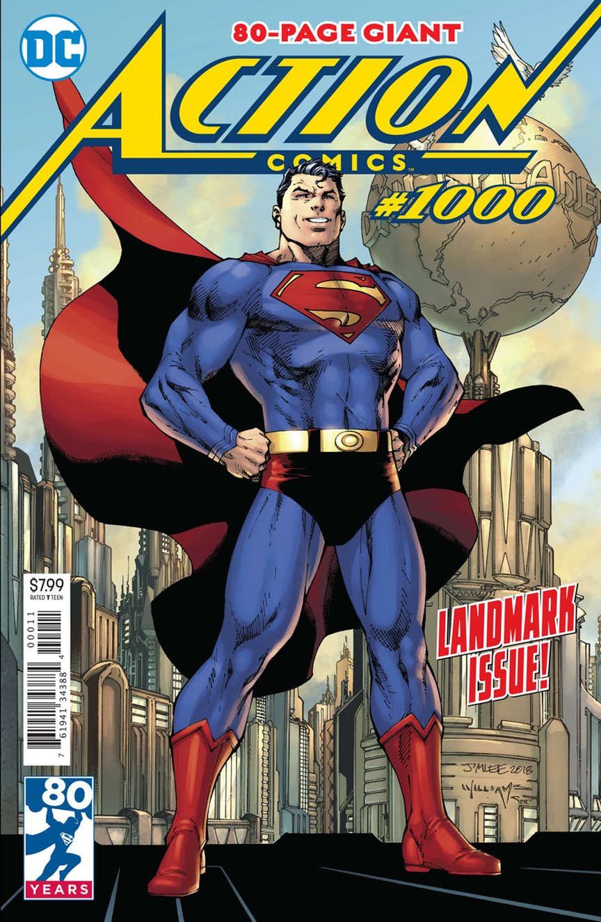 DAN JURGENS 1990'S VARIANT ACTION COMICS #1000 NM DC SUPERMAN 2018 