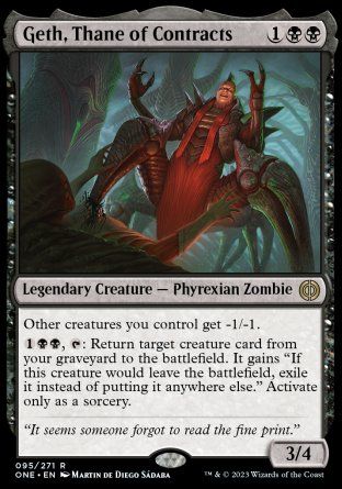 Geth, Thane of Contracts (Phyrexia: All Will Be One) Trading Card