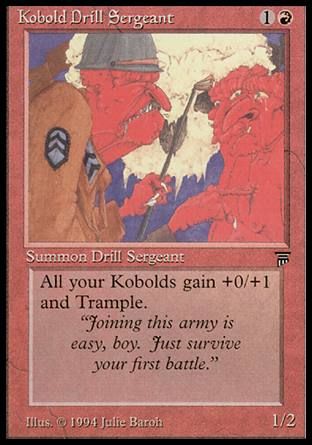 Kobold Drill Sergeant (Legends) Trading Card