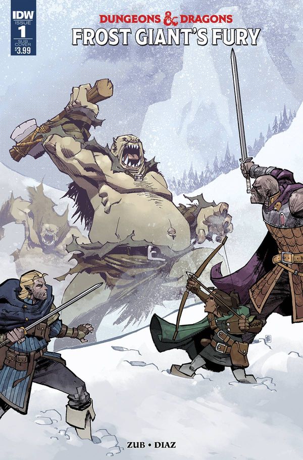 Dungeons & Dragons Frost Giants Fury #1 (Subscription Variant)