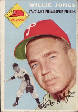 Willie Jones 1954 Topps #41 Sports Card