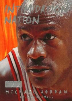 Michael Jordan 1998 Skybox Premium - Intimidation Nation #8 IN Sports Card