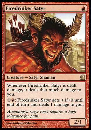 Firedrinker Satyr (Theros) Trading Card