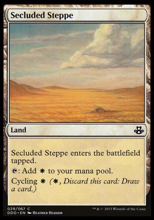 Secluded Steppe (Elspeth vs. Kiora) Trading Card