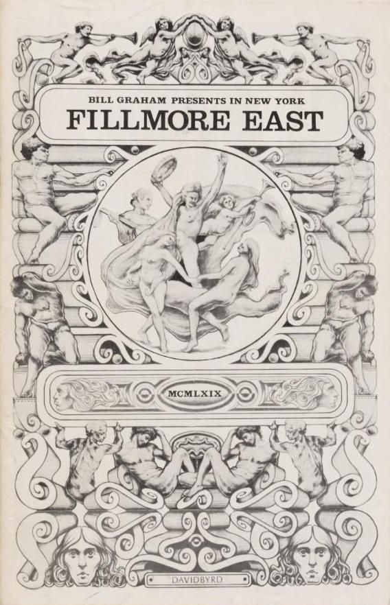 Chuck Berry & Elvin Bishop Fillmore East PROG 1968 Concert Poster
