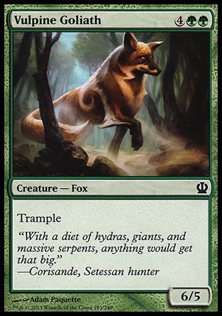 Vulpine Goliath (Theros) Trading Card