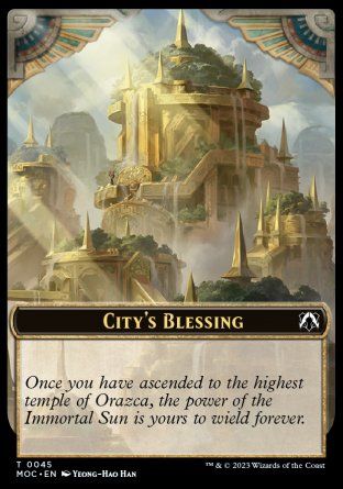 City's Blessing (March of the Machine Commander Decks) Trading Card