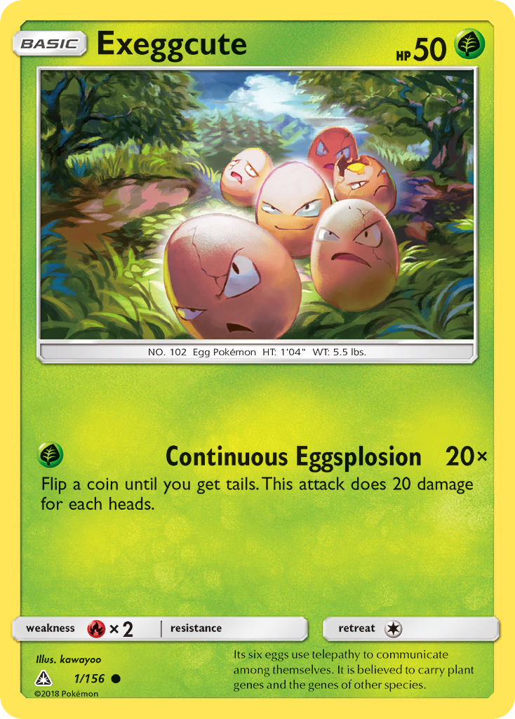 Exeggcute (1/156) - Ultra Prism Pokémon Card