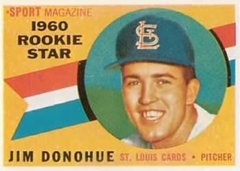 Jim Donohue 1960 Topps #124 Sports Card