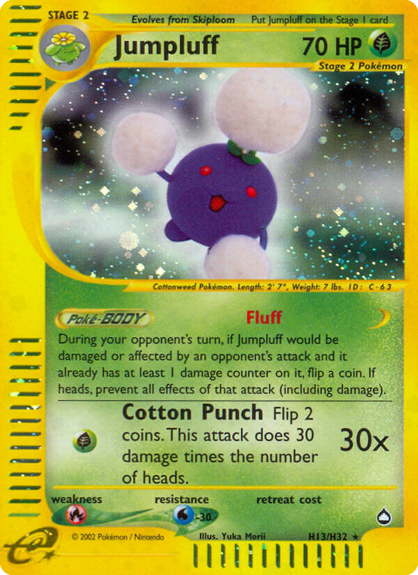 Jumpluff (H13) - Aquapolis Pokémon Card