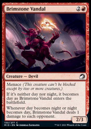 Brimstone Vandal (Innistrad: Midnight Hunt) Trading Card