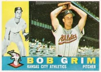 Bob Grim 1960 Topps #78 Sports Card