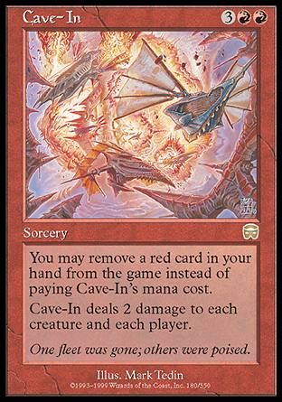 Cave-In (Mercadian Masques) Trading Card