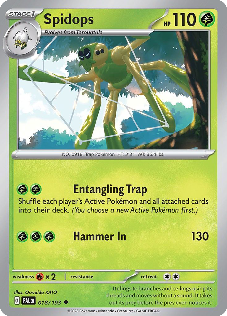 Spidops (18/193) - Paldea Evolved Pokémon Card