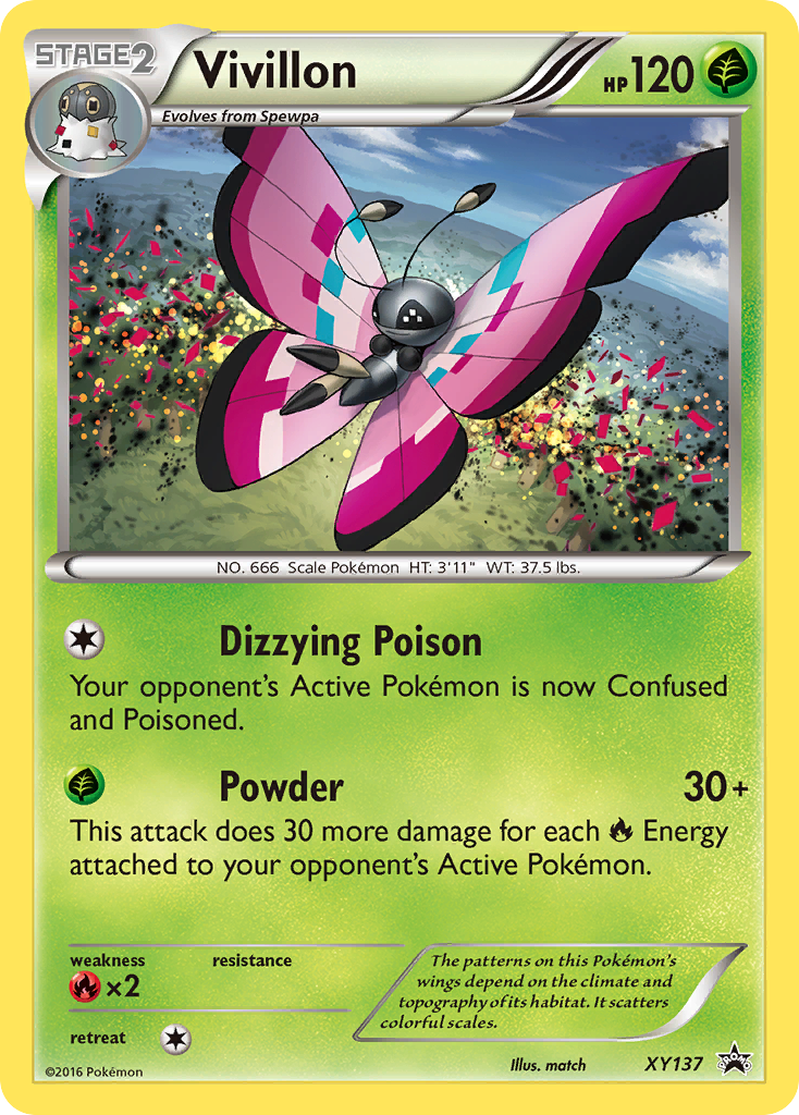 Vivillon (XY137) - XY Black Star Promos Pokémon Card