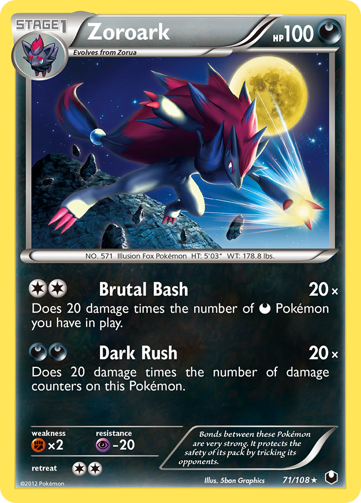 Zoroark (71/108) - Dark Explorers Pokémon Card