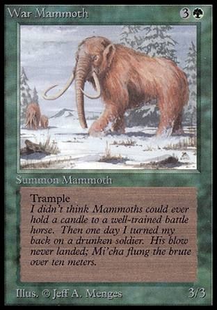 War Mammoth (Alpha) Trading Card