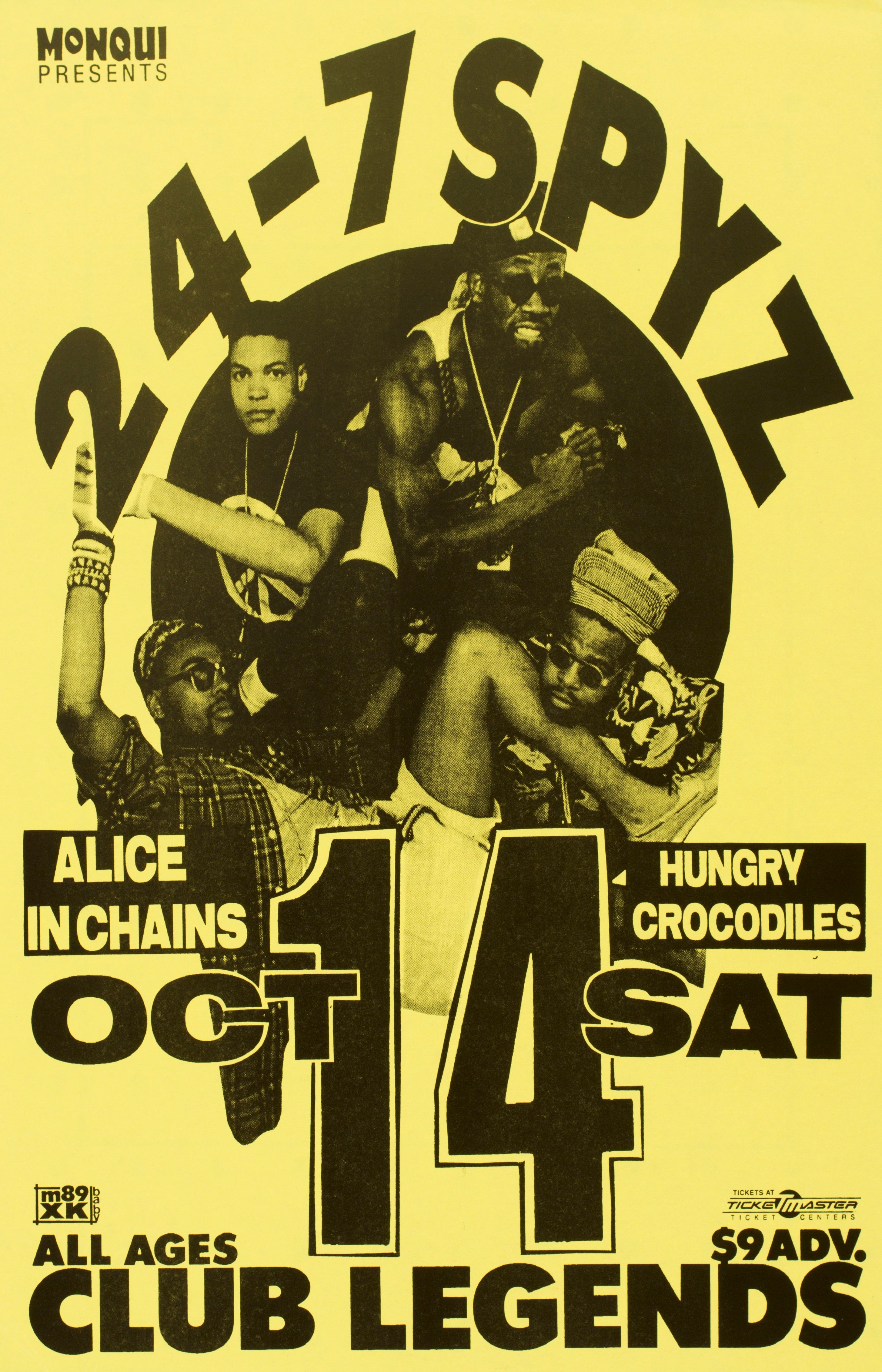 MXP-108.1 24-7 Spyz Club Legends 1989 Concert Poster