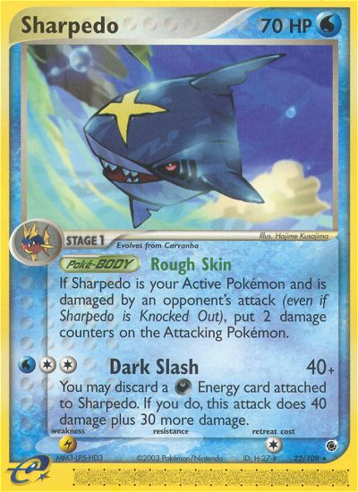 Sharpedo (22/109) - Ruby & Sapphire Pokémon Card