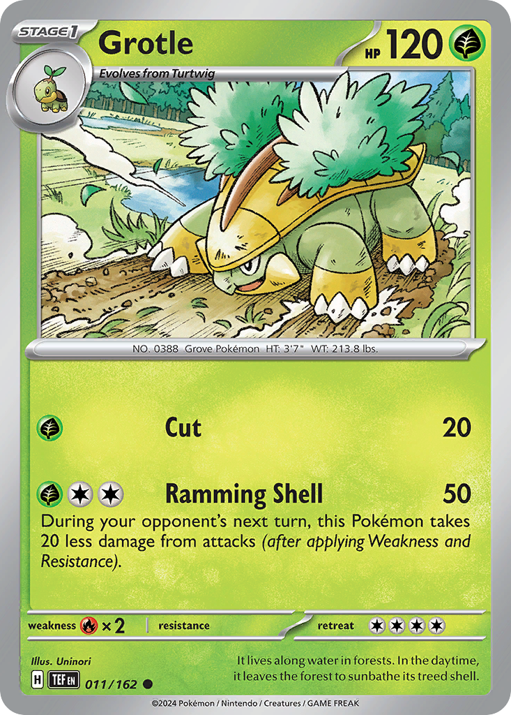 Grotle (11/162) - Temporal Forces Pokémon Card