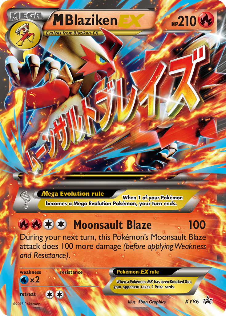 M Blaziken-EX MEGA (XY86) - XY Black Star Promos Pokémon Card