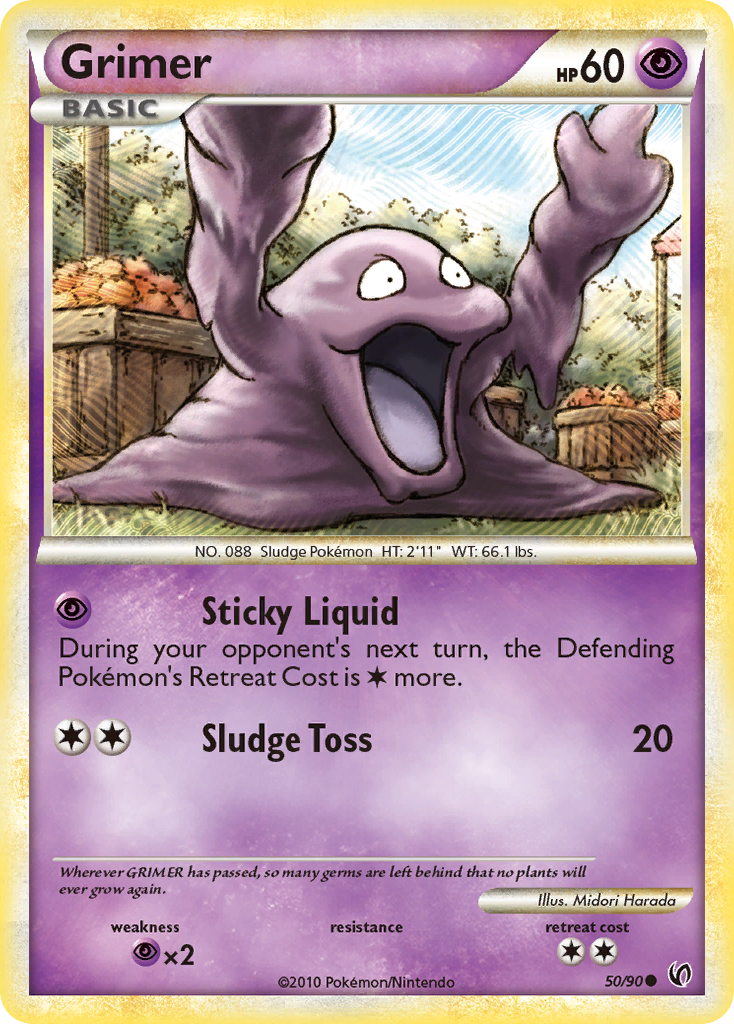 Grimer (50/90) - HS—Undaunted Pokémon Card