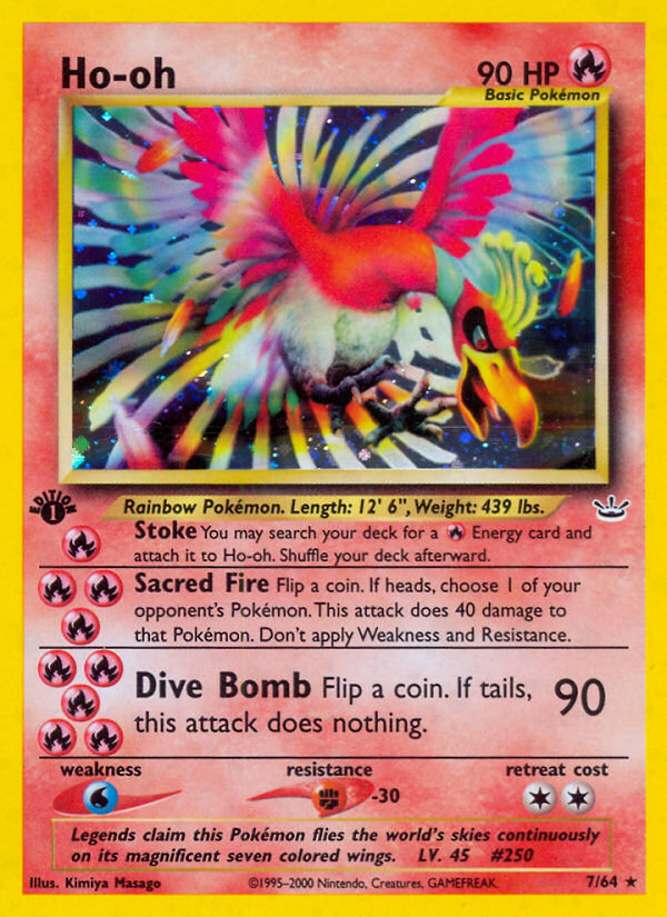 Ho-oh (7/64) - Neo Revelation Pokémon Card