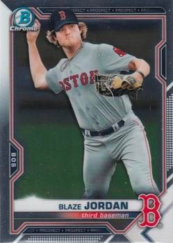 Blaze Jordan 2021 Bowman Chrome - Prospects Baseball #BCP-195 Sports Card