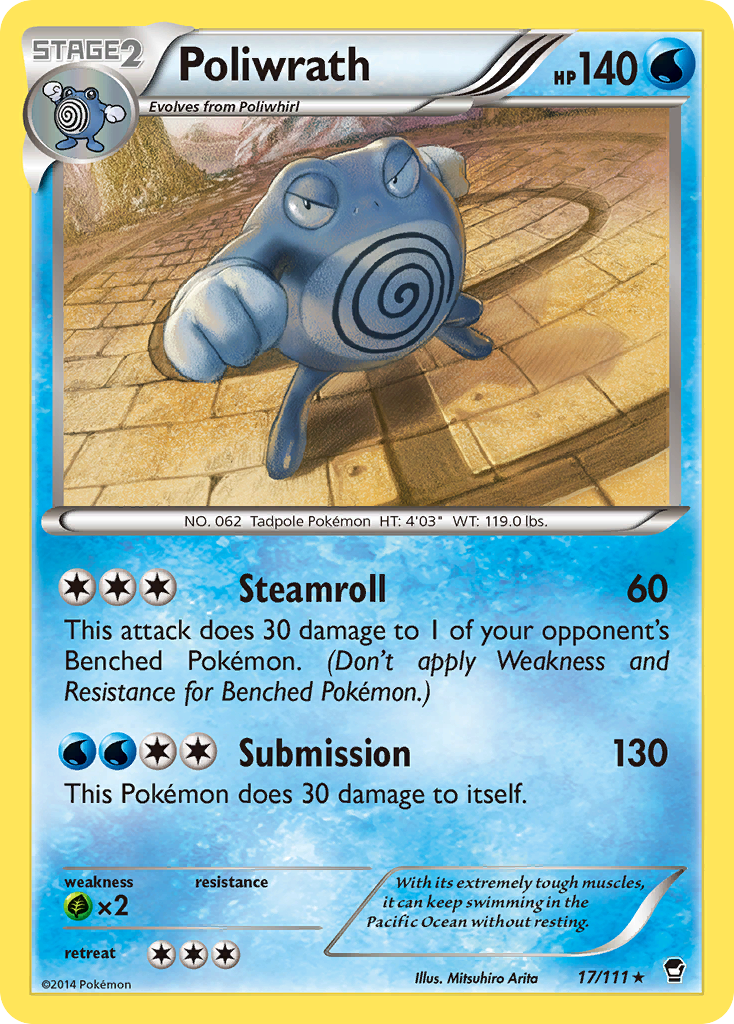 Poliwrath (17/111) - Furious Fists Pokémon Card