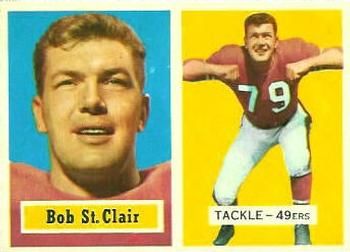 Bob St. Clair 1957 Topps #18 Sports Card