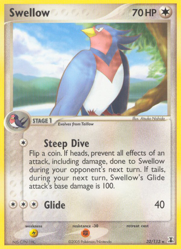 Swellow (32/113) - Delta Species Pokémon Card