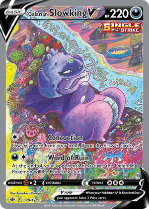 Galarian Slowking V (179/198) - Chilling Reign