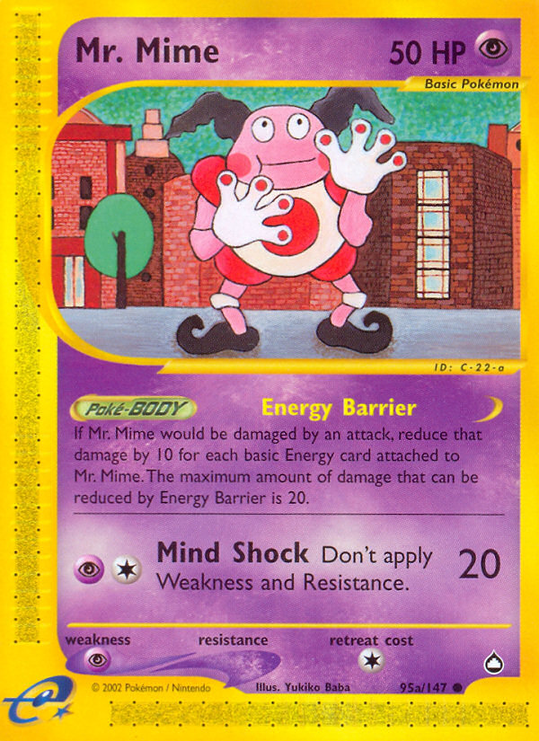 Mr. Mime (95/147) - Aquapolis Pokémon Card