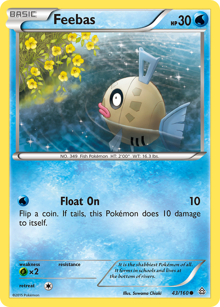 Feebas (43/160) - Primal Clash Pokémon Card