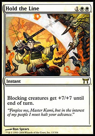 Hold the Line (Champions of Kamigawa) Trading Card