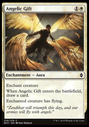 Angelic Gift (Battle for Zendikar) Trading Card