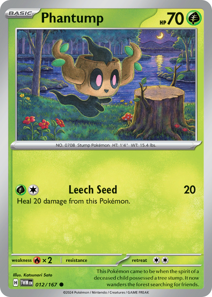 Phantump (12/167) - Twilight Masquerade Pokémon Card